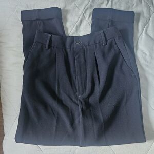 ZARA Black Trousers Work Pants Slacks Contemporary XS NWT